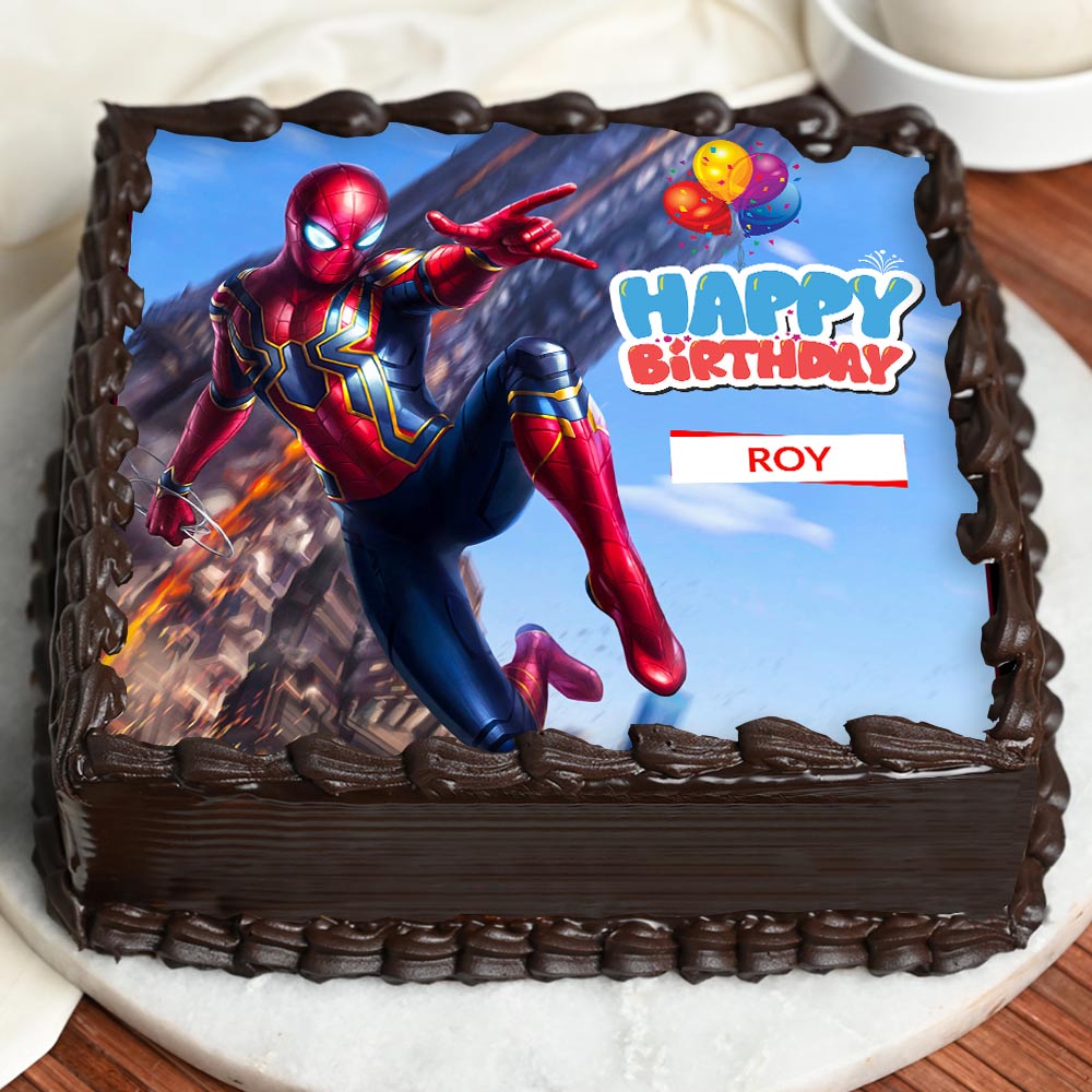 Buy Blissful Spiderman Photo Cake-Spiderman Treat