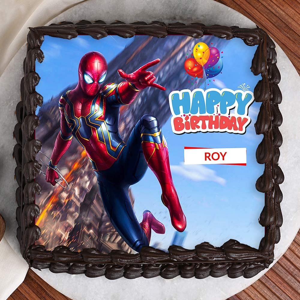 Spiderman Cake | Spiderman Theme Birthday Cake | Spiderman Photo Cake