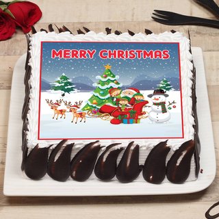 Santa Squad Christmas Cake