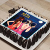 Lateral View of Karwa Chauth Special Poster Cake