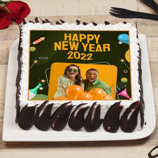 New Year Photo Cake 2022