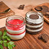 Strawberry Oreo Chocolate Jar Cake