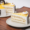 Cut slice view of Swirly Butterscotch Round Cake