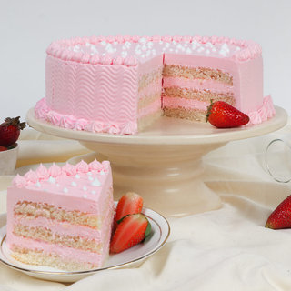 Tasty Strawberry Vegan Cake