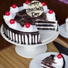 Teachers Day Black Forest Cake- Sliced View