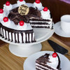 Sliced View of Boss Day Black Forest Cake