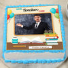 Happy Teachers Day Photo Cake- Top View