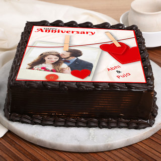 Order Delicious Anniversary Photo Cake Online