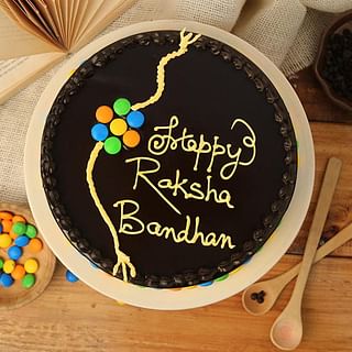 Delicious Choco Rakhi Cake