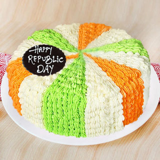 Tri Colour Repulic Day Cake