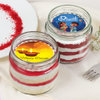 Two Red Velvet Jar Cakes For Diwali