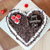 Valentines Day Black Forest Heart Cake