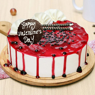 Valentines Day Blueberry Cake