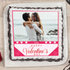 Top View of Valentines Day Photo Cake