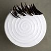 Top View of Classic Round Vegan Vanilla Cake