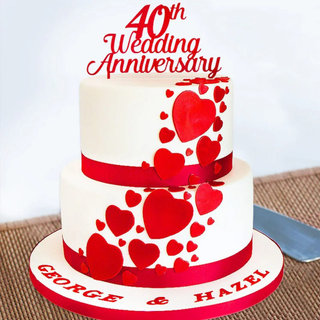 40th Anniversary Theme Cake