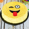 Yellow Emoji Cream Cake