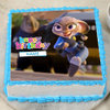 Zootopia Birthday Photo Cake For Girls