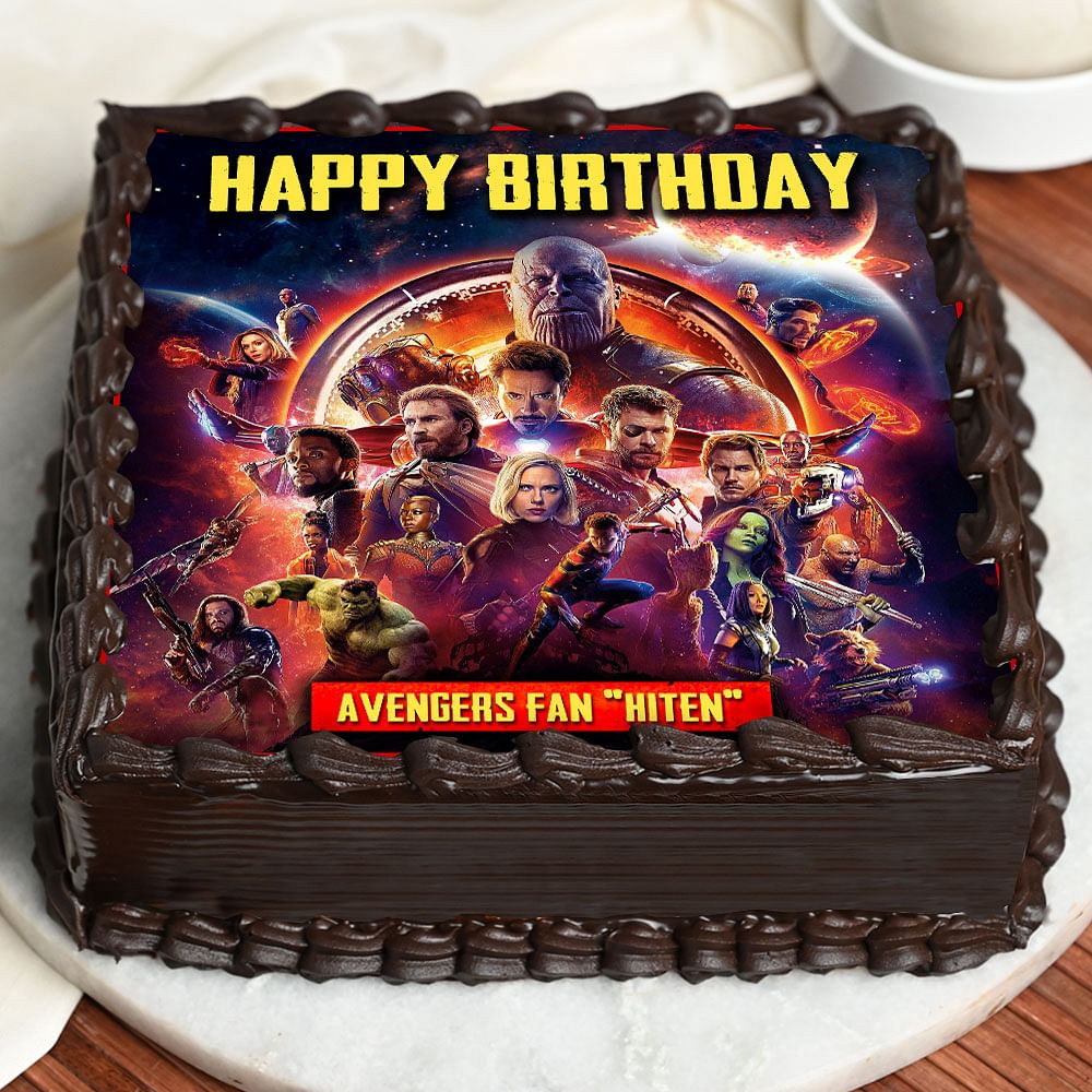 Buy Avengers Square Poster Cake 1-Avenger Hero