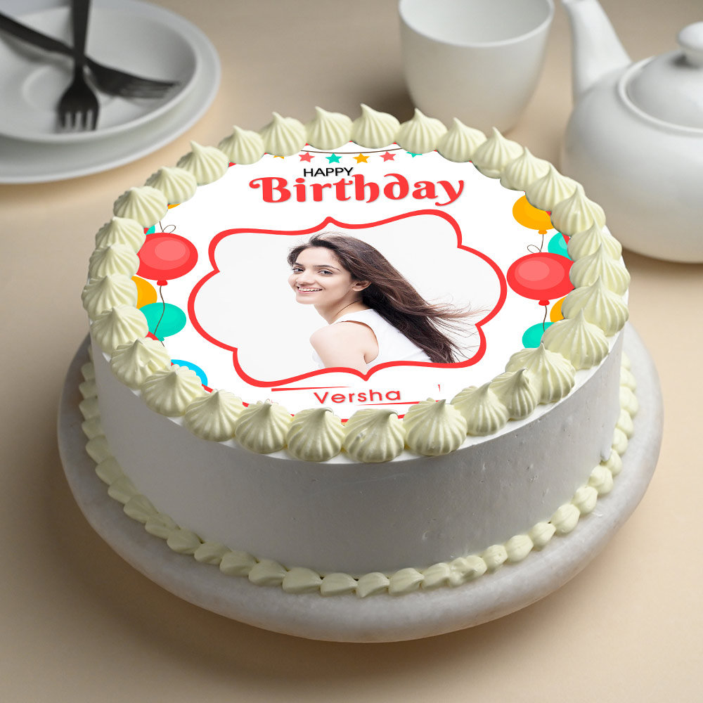 Buy Birthday Photo Cake 16 Round Shape-Birthday Exuberance