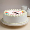 Side View of Birthday Exuberance - A Photo Cake For Birthday Celebration