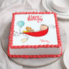 Sleepy Returns of The Day - Square Shaped Cake for New Born Baby