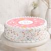 Side view of Baby Girl Shower Cake