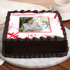 Side View of Bandeau Love Congratulations Photo Cake