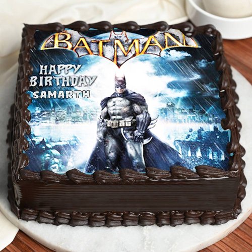 Buy Square-shaped Batman Poster Cake-Dark Knight Cake