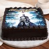 Side view of Dark Knight Cake