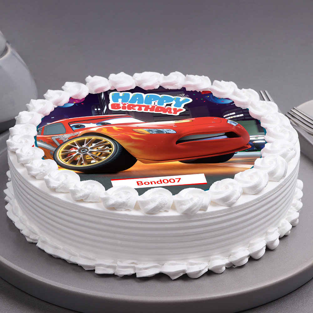 Disney Cars 2nd Birthday Cake CB-NC379 – Cake Boutique