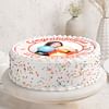 Side view of Congratulations Personalised Cake