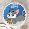 Edible Tom N Jerry Strawberry Poster Cake