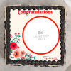Top View of Floral Beauty Cake for Best Wishes