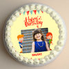 Top View of Babyhood Twist - Round Personalised Cake for Kids