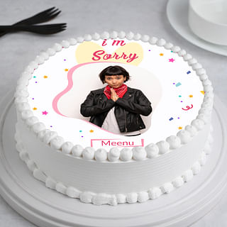 I Am Sorry Photo Cake