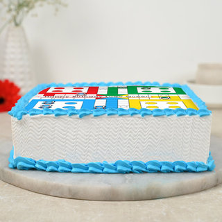 Side view of Ludo King Poster Cake