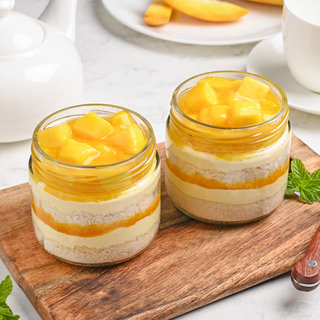 Tasty Mango Jar Cake
