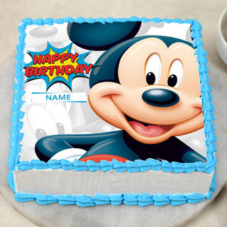Mouseketeer Magnificence - A Birthday Photo Cake for Boys