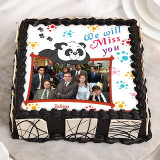 We Will Miss You Photo Cake