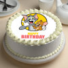 Round Pinapple Tom N Jerry Poster Cake