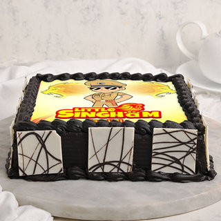 Side view of Little Singham Cake