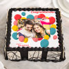 Send Swirling In The Air Congratulations Photo Cake