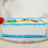 Side View of Vibrant Attraction Photo Cake for birthday celebration