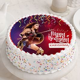 Wonder Woman Poster Cake