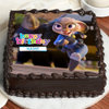 Zootopia Birthday Photo Cake For Girls