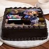 Side View of Zootopia Birthday Photo Cake For Girls