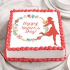 Square Shaped Women's Day Cake