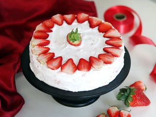 Strawberry Blush Cake