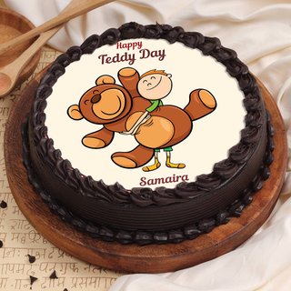 Teddy Day Poster Cake For Your Valentine